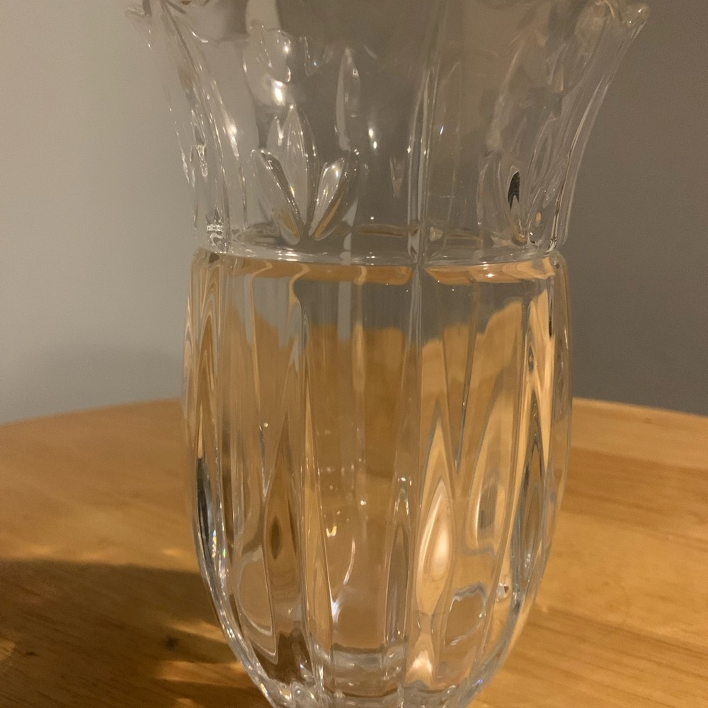 Block Crystal Tulip Garden Vase